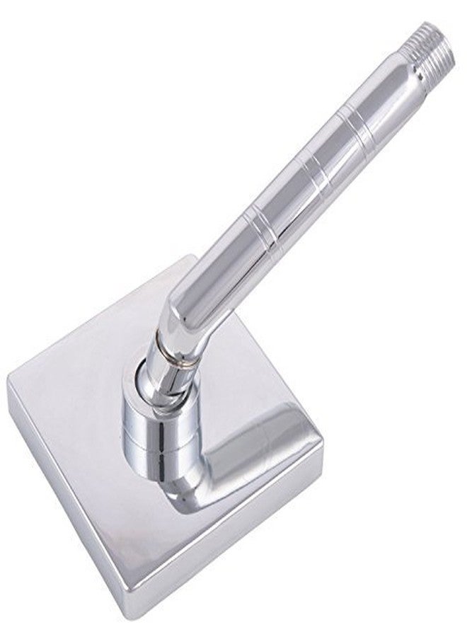 SHRUTI 4" cubic Single Flow ABS Shower Head with Steel Round Shower Head arm . Overhead Bathroom Rain Shower With Rubbit Cleaning System (Chrome) with Free Wall flange And Teflon tap - (5115 , 1774 ,1375) - Image 4